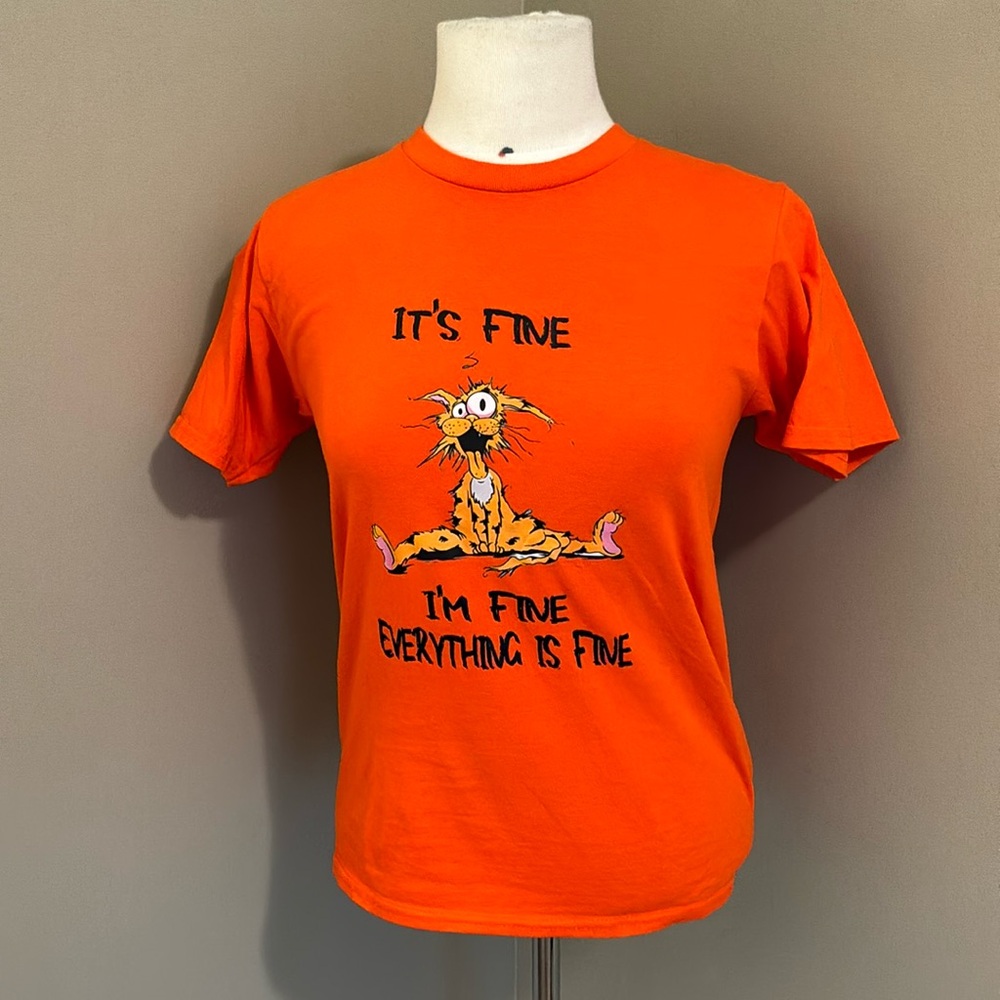 Gildan Graphic Tee Its Fine I’m Fine Everything Is Fine Size XSmall